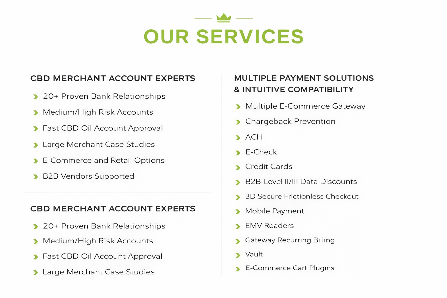 CBD merchant services in USA